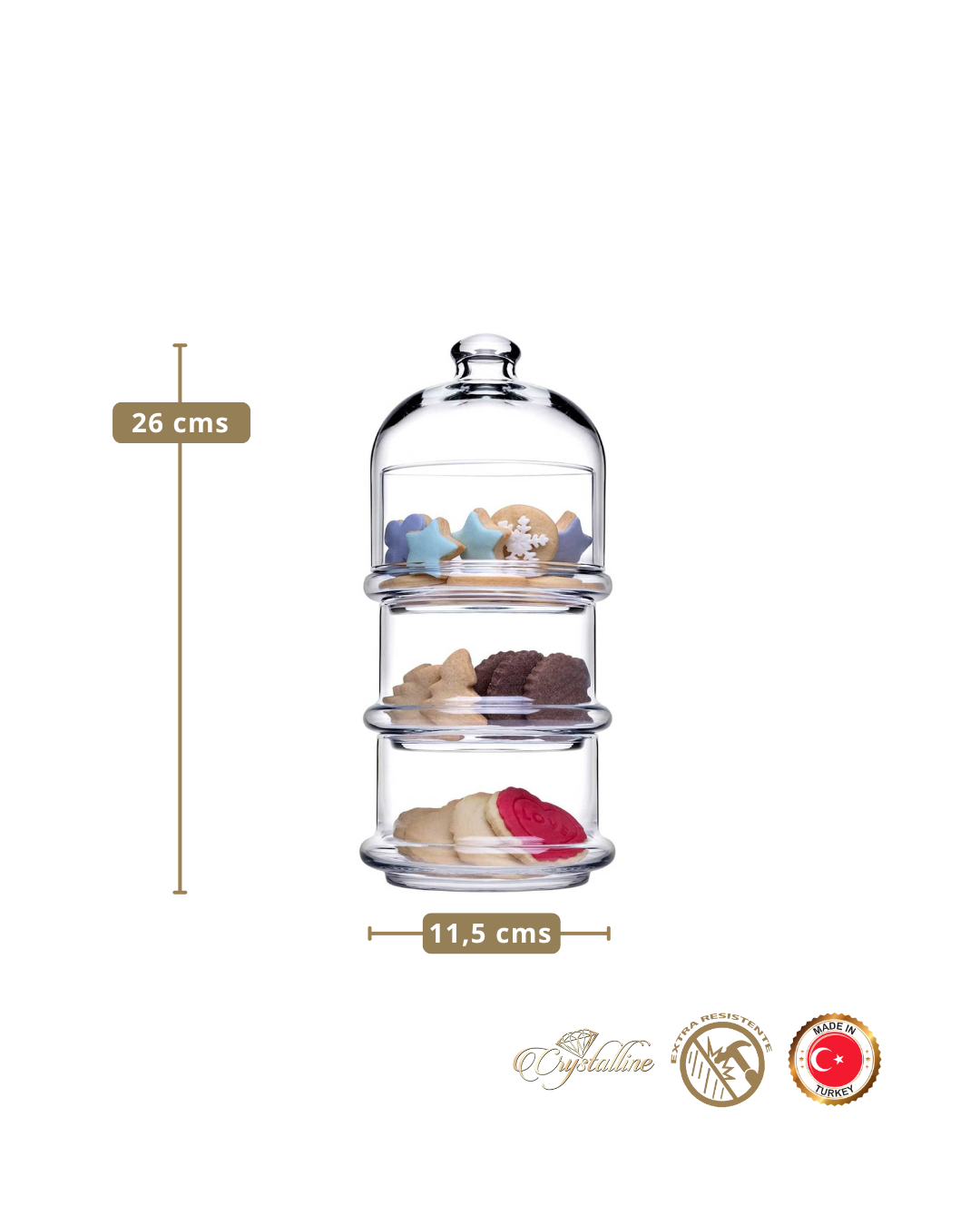 DOMO VP3N - Bombonera apilable