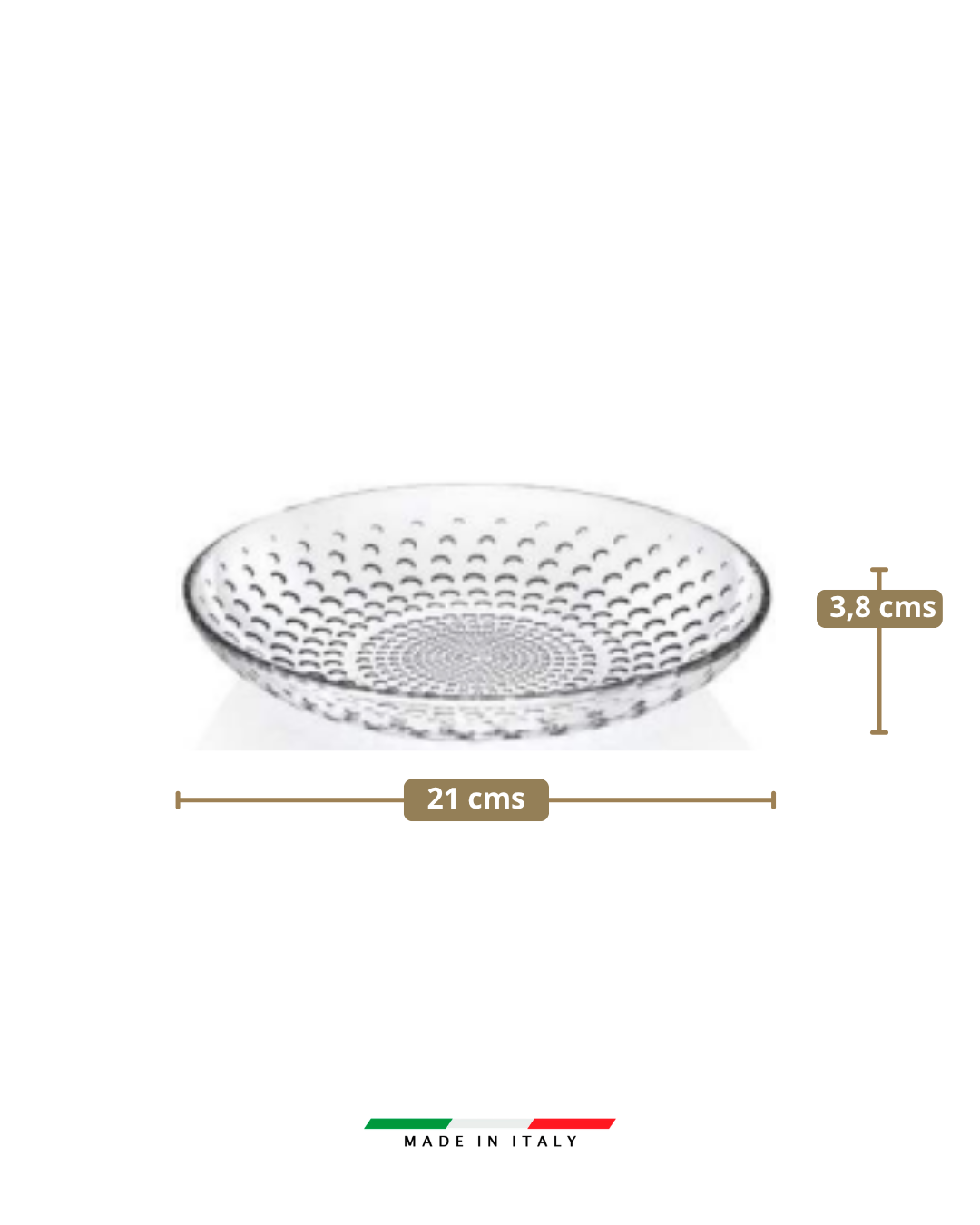𝗚𝗔𝗟𝗔𝗦𝗦𝗜𝗔 - 𝗛𝗼𝗻𝗱𝗼 𝟮𝟭 𝗰𝗺 | RCR - Italia | Plato Hondo 21 cm