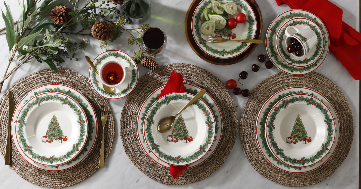 𝗡𝗮𝘃𝗶𝗱𝗮𝗱 𝗤-𝟮𝟬𝟮𝟱 - Vajillas Navideñas y Cristalería Europea