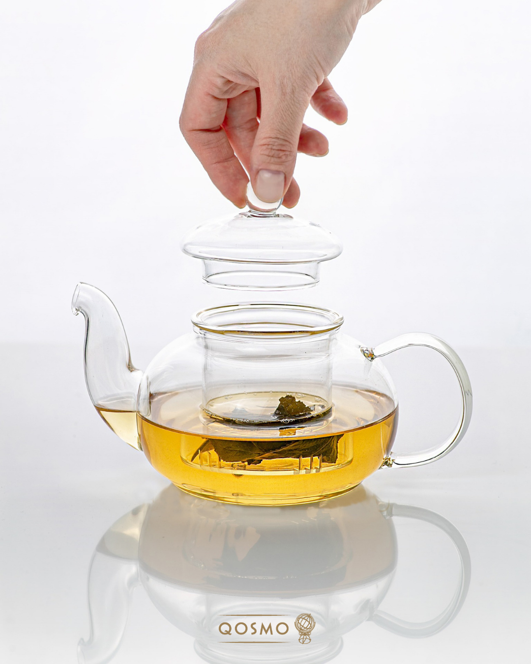 ZEN HT - Tetera con filtro infusor + Base calentador. Vidrio Borosilicato.