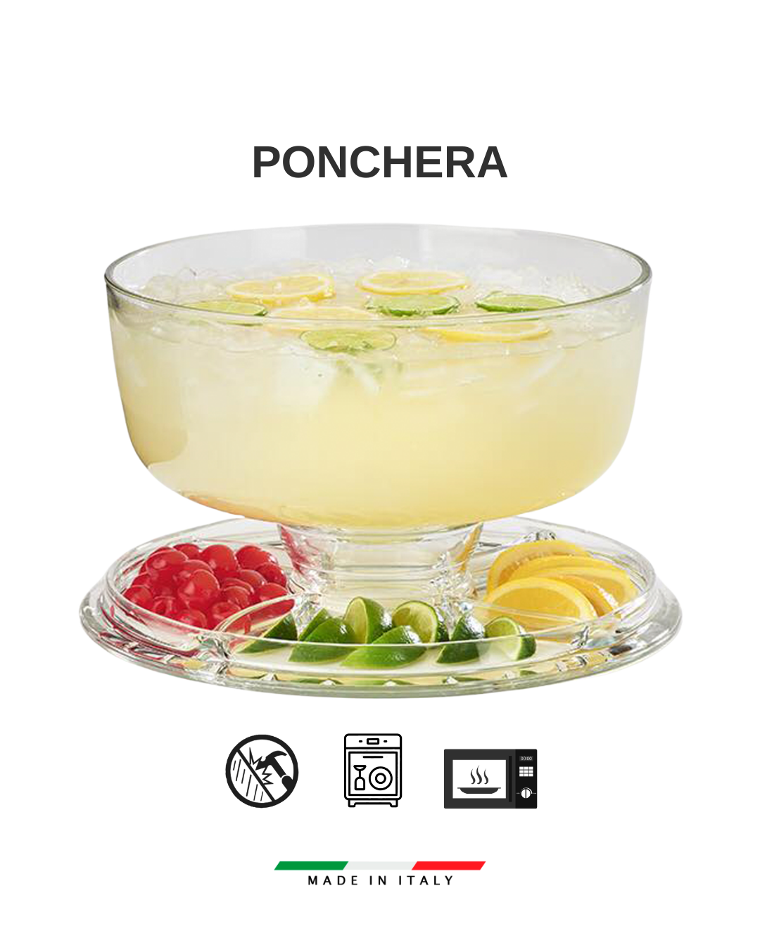 𝗣𝗔𝗧𝗜𝗦𝗦𝗘𝗥𝗜𝗘 𝗠𝗨𝗟𝗧𝗜𝗙𝗨𝗡𝗖𝗜𝗢𝗡 | Borgonovo - Italia | Portatortas Ponchera Plato Ronda. Todo en 1.