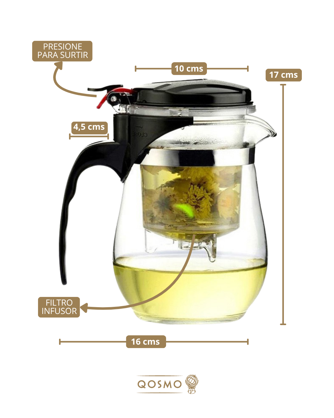 MAGIC - Tetera con filtro infusor surtidor