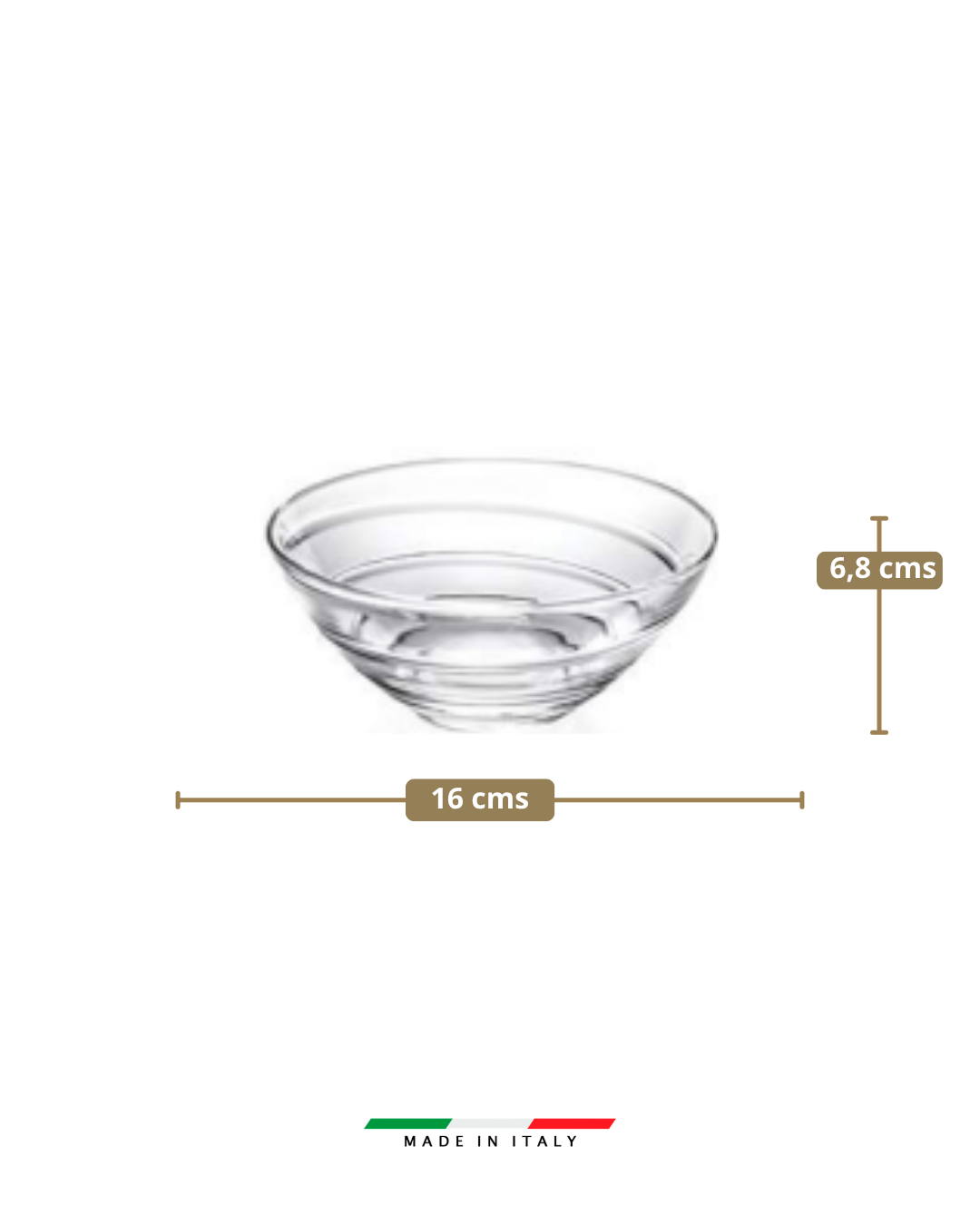 𝗗'𝗢 𝗢𝗹𝗱𝗮𝗻𝗶 - 𝗕𝗼𝗹𝗼 𝟭𝟲 𝗰𝗺 | RCR - Cristaleria Italiana | Bolo 16 cm