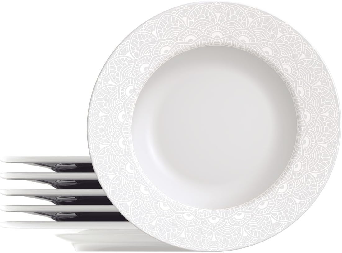 ALICIA | Porcelana Tramontina | 18 Platos - 6 Personas
