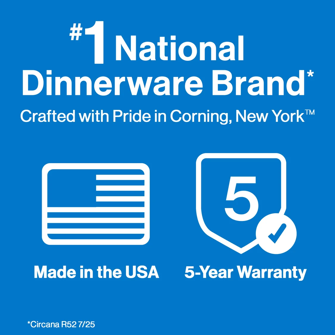 𝗙𝗥𝗢𝗦𝗧 𝗪𝗛𝗜𝗧𝗘 - 𝟭𝟮 𝗣𝗶𝗲𝘇𝗮𝘀 | Corelle - EE. UU. | Vajilla Vidrio Vitrelle 4 puestos - 12 platos
