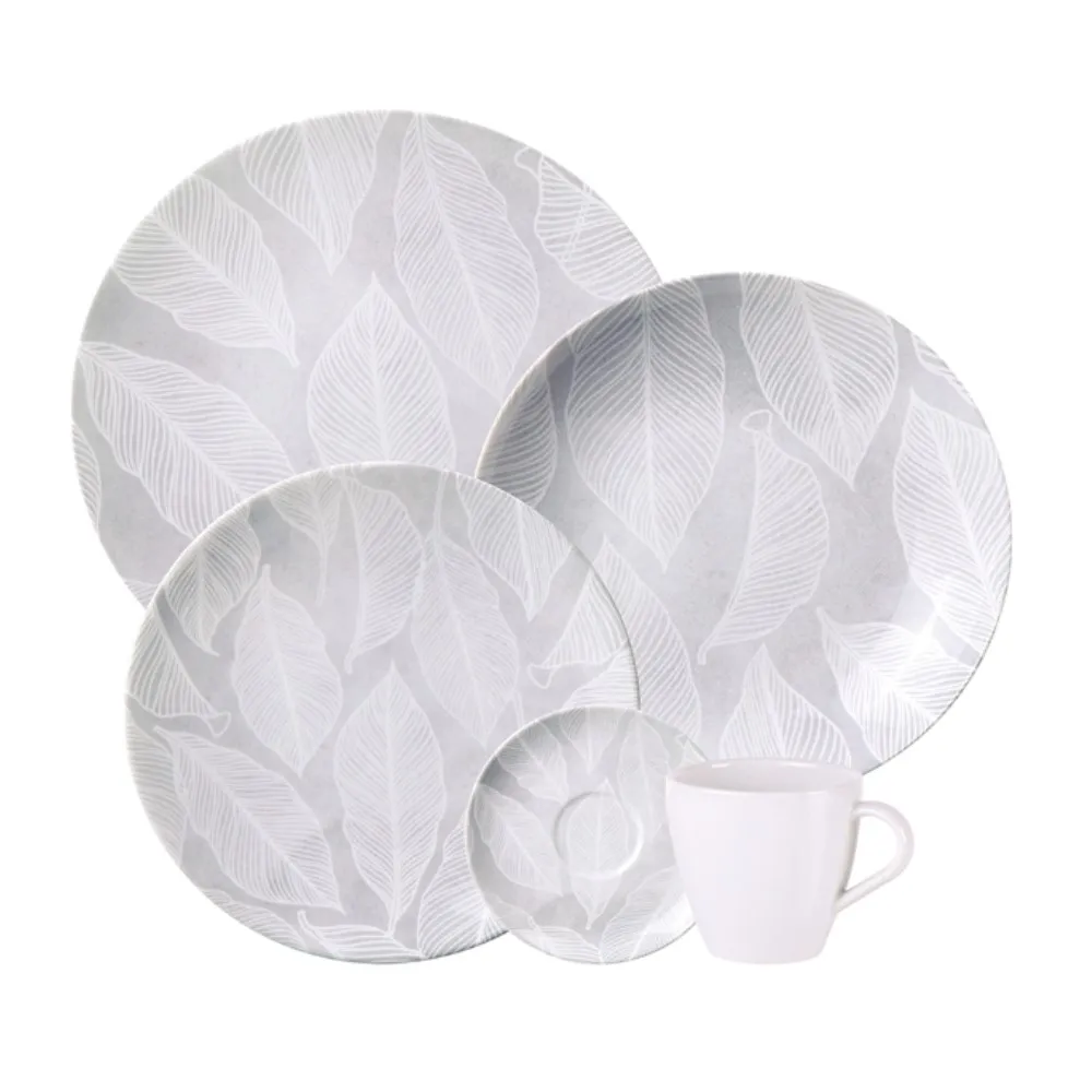 ARBO | Porcelana Tramontina | 20 Platos - 4 Personas