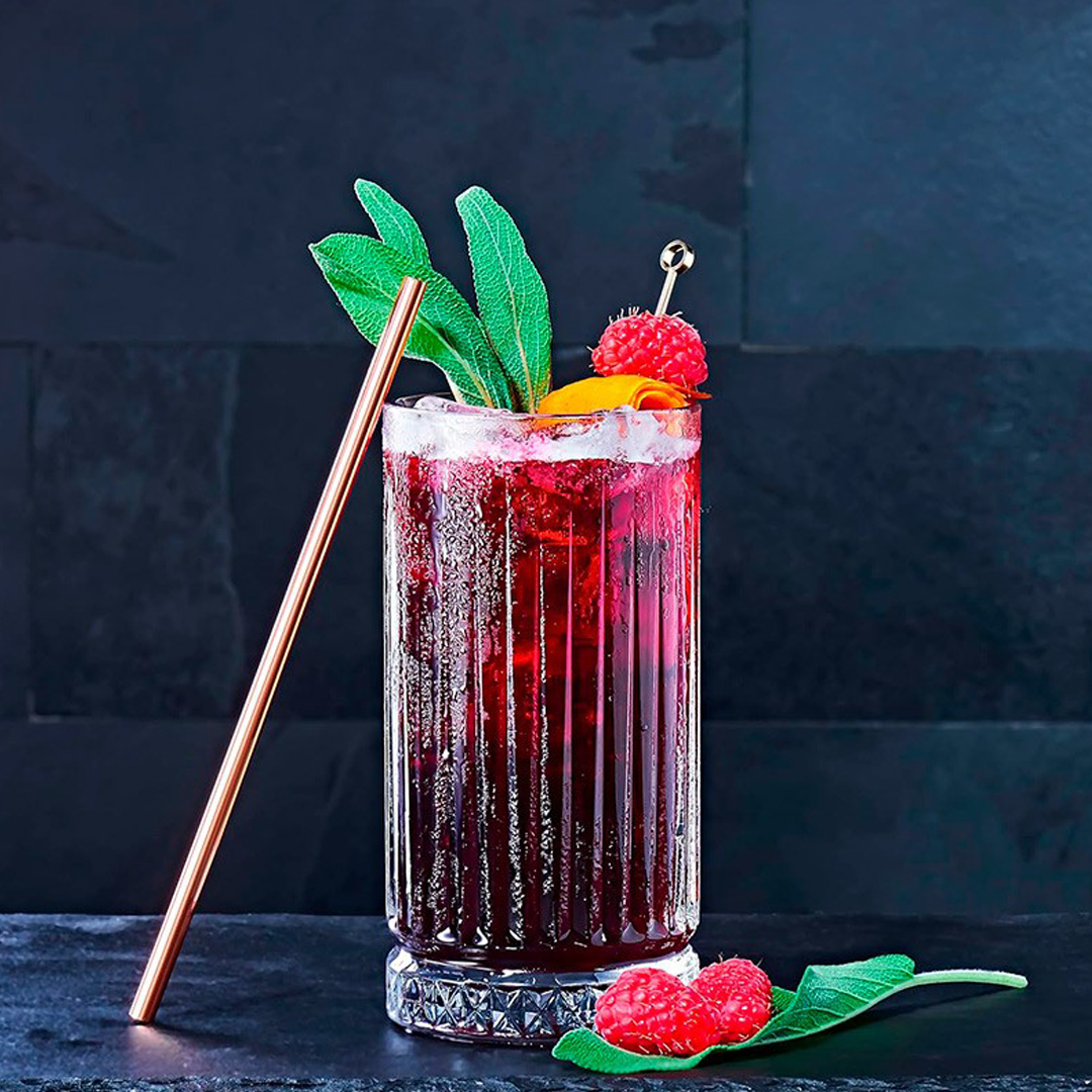 𝗘𝗧𝗘𝗥𝗡𝗔𝗟 𝟰𝟲𝟱 𝗺𝗹 | DOCENA Vasos HB Longdrink | Vidrio cristalino tallado.