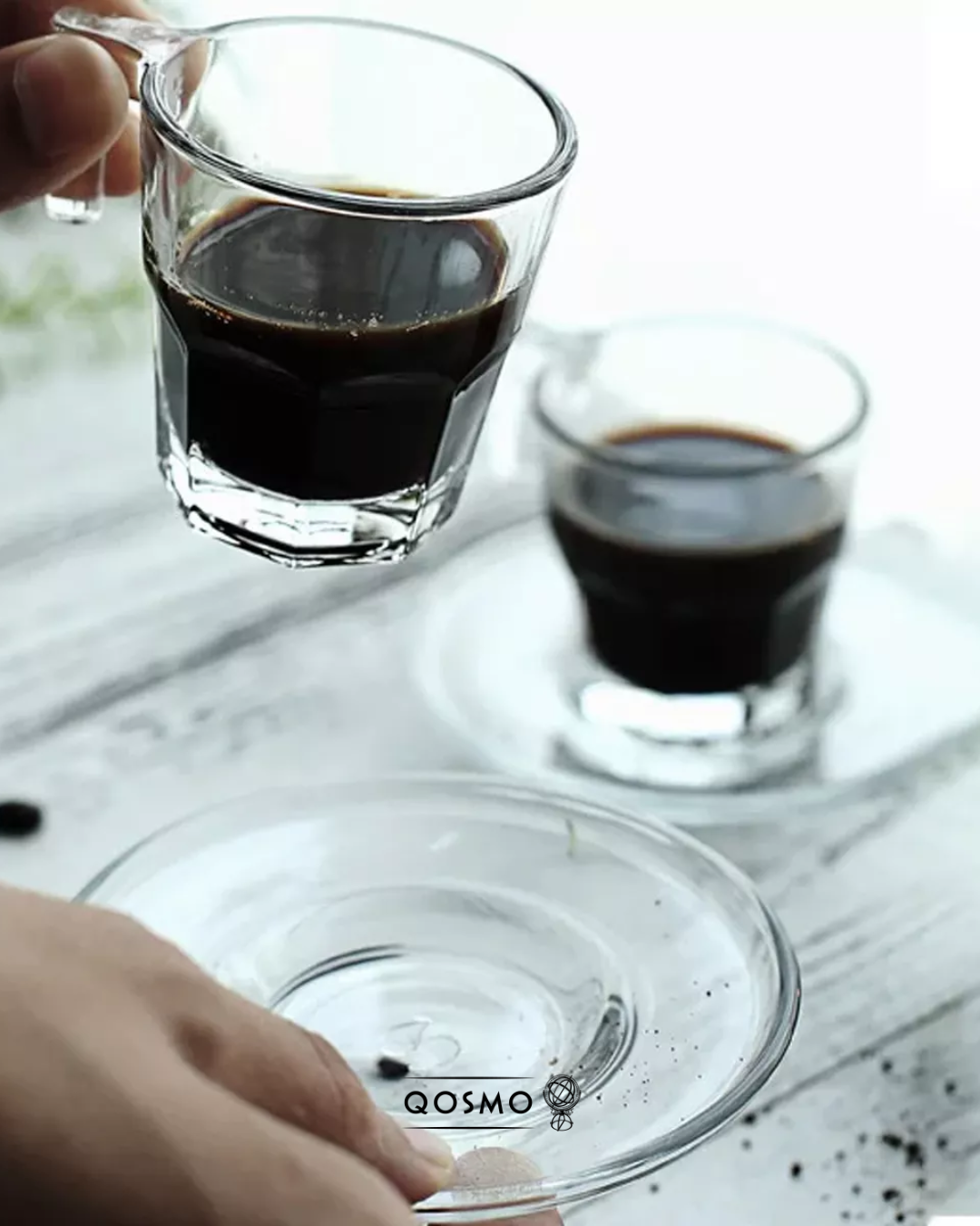 EXPRESS CB 80 ML | Tazas con platillo para café express | Glassware Vidrio Templado