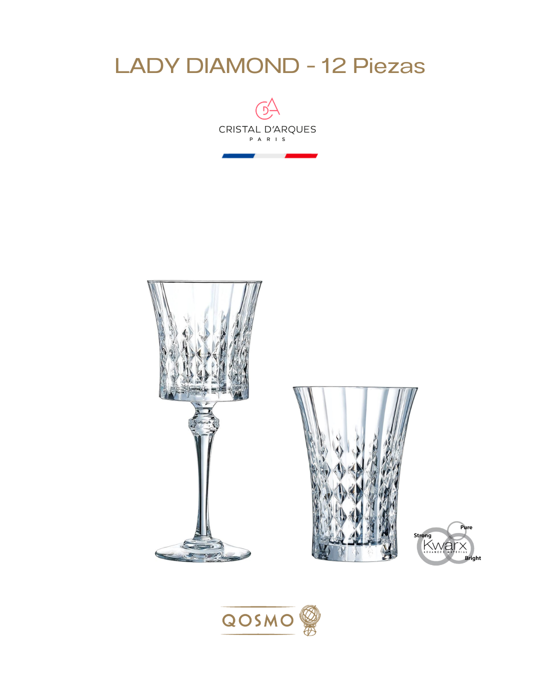 𝗟𝗔𝗗𝗬 𝗗𝗜𝗔𝗠𝗢𝗡𝗗 | 𝗖𝗢𝗠𝗕𝗢 𝟭𝟮 𝗣𝗜𝗘𝗭𝗔𝗦: 𝗖𝗼𝗽𝗮𝘀 𝗩𝗶𝗻𝗼 + 𝗩𝗮𝘀𝗼𝘀 𝗕𝗮𝗷𝗼𝘀 | 𝗖𝗿𝗶𝘀𝘁𝗮𝗹 𝗗'𝗔𝗿𝗾𝘂𝗲𝘀