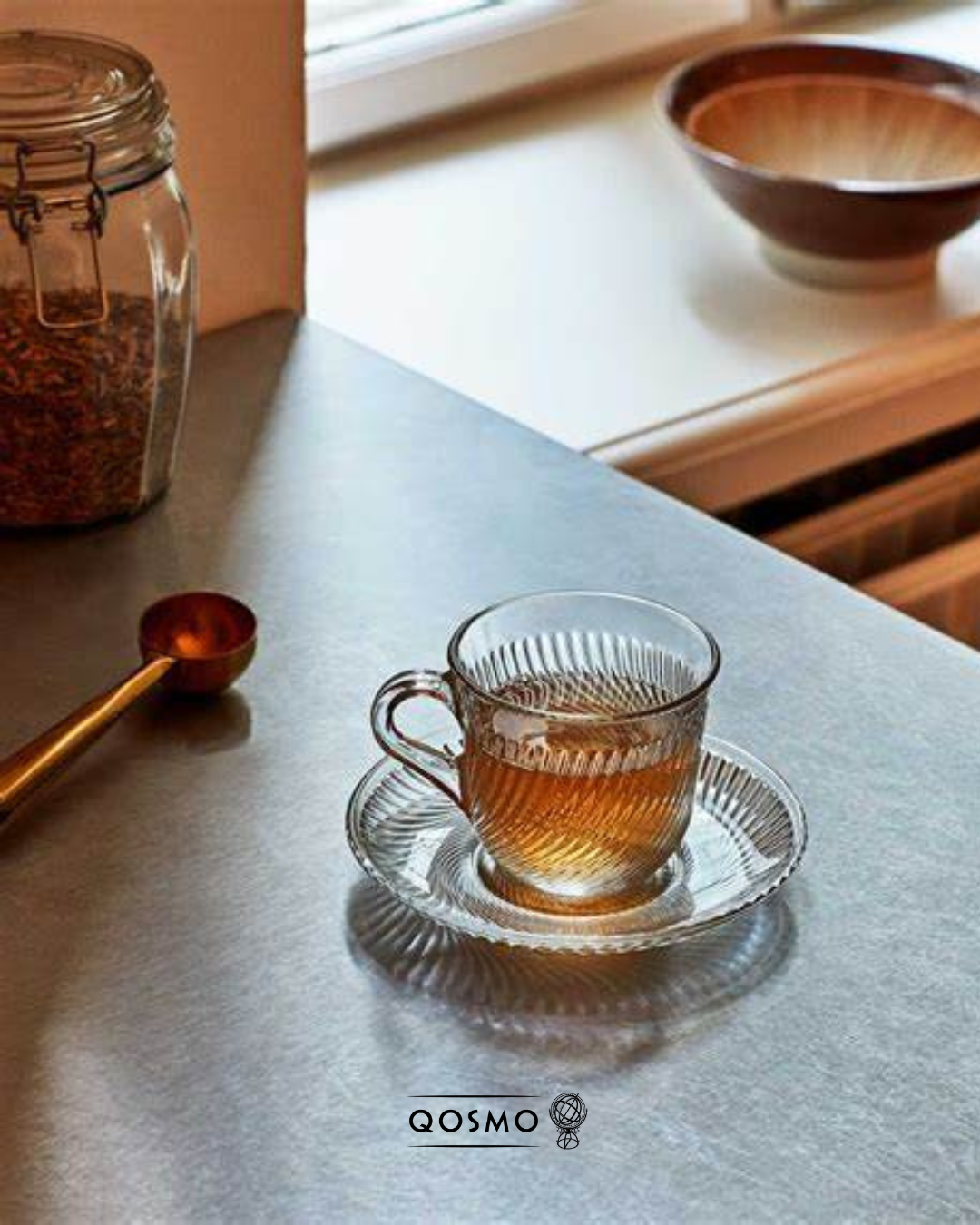 MARMARA 180 ml | Set 6 Tazas de Té con platillos | Cristalino Premium Hecho en Turquía