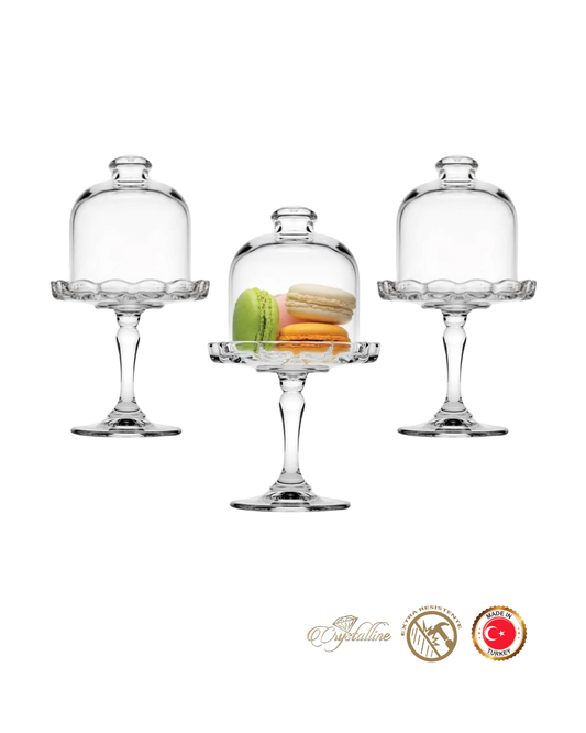 𝗖𝗢𝗣𝗘𝗧𝗧𝗘 𝗦𝗨𝗡 - 𝗧𝗥𝗜𝗢 | Pasabahce - Turquía | Set de 3 Mini Pedestales