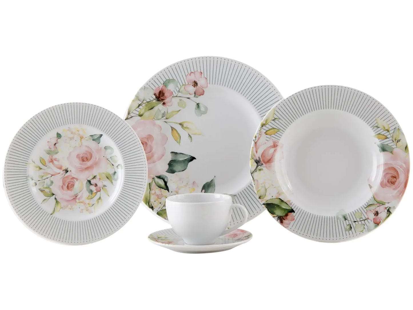 ORNATTA | Porcelana Tramontina | 20 Platos - 4 Personas (Copia)