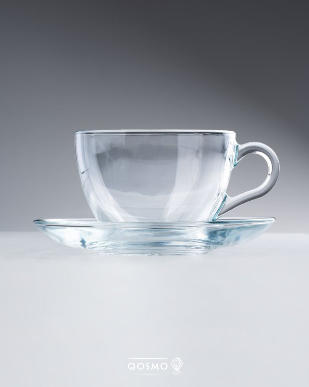 STAR 240 ML | Tazas con Plato en Vidrio Templado - Glassware