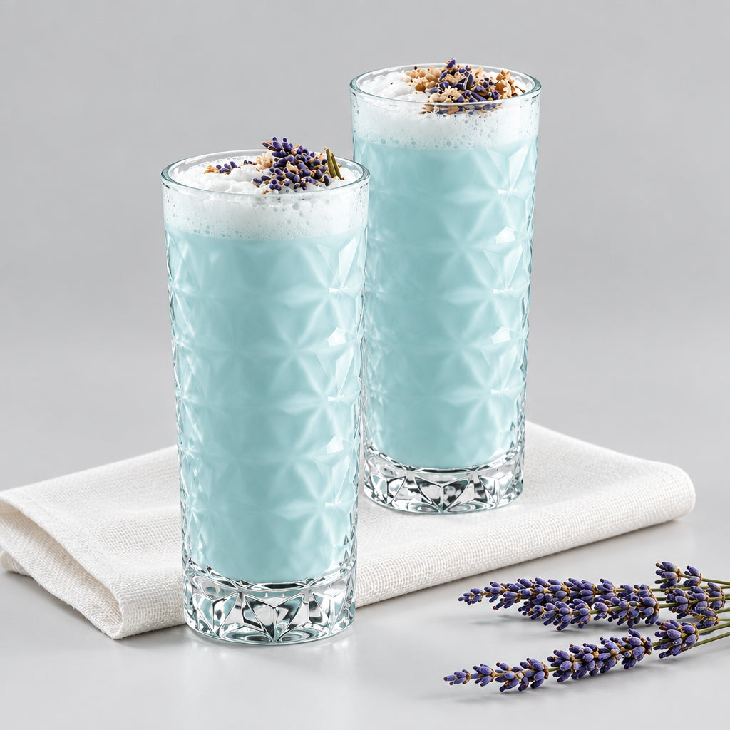 Vasos longdrink 360 ml Vidrio cristalino. Superficie con relieves en forma de estrellas.