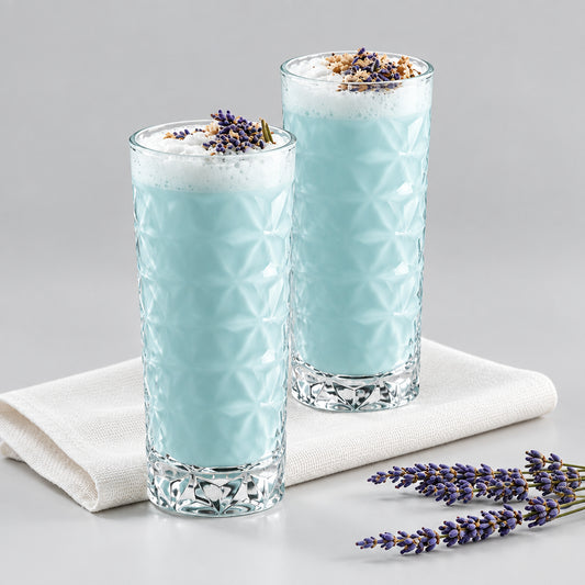 Vasos longdrink 360 ml Vidrio cristalino. Superficie con relieves en forma de estrellas.