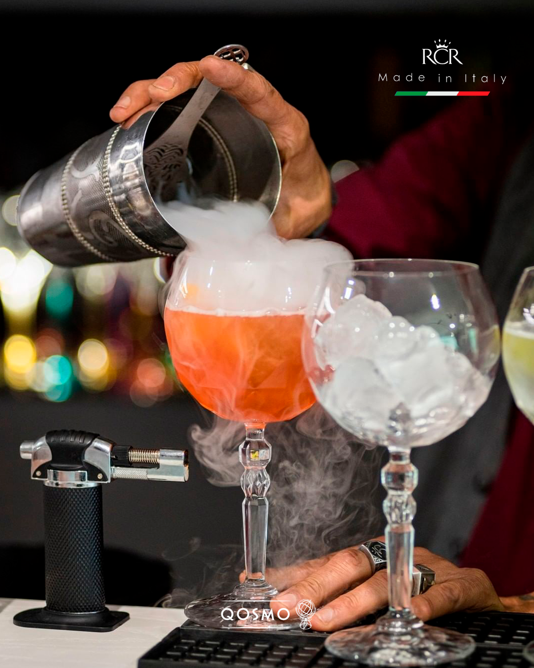 Set de 6 copas de cristal para Gin Tonic cristalería europea cristaleria itaiana QOSMOPERU