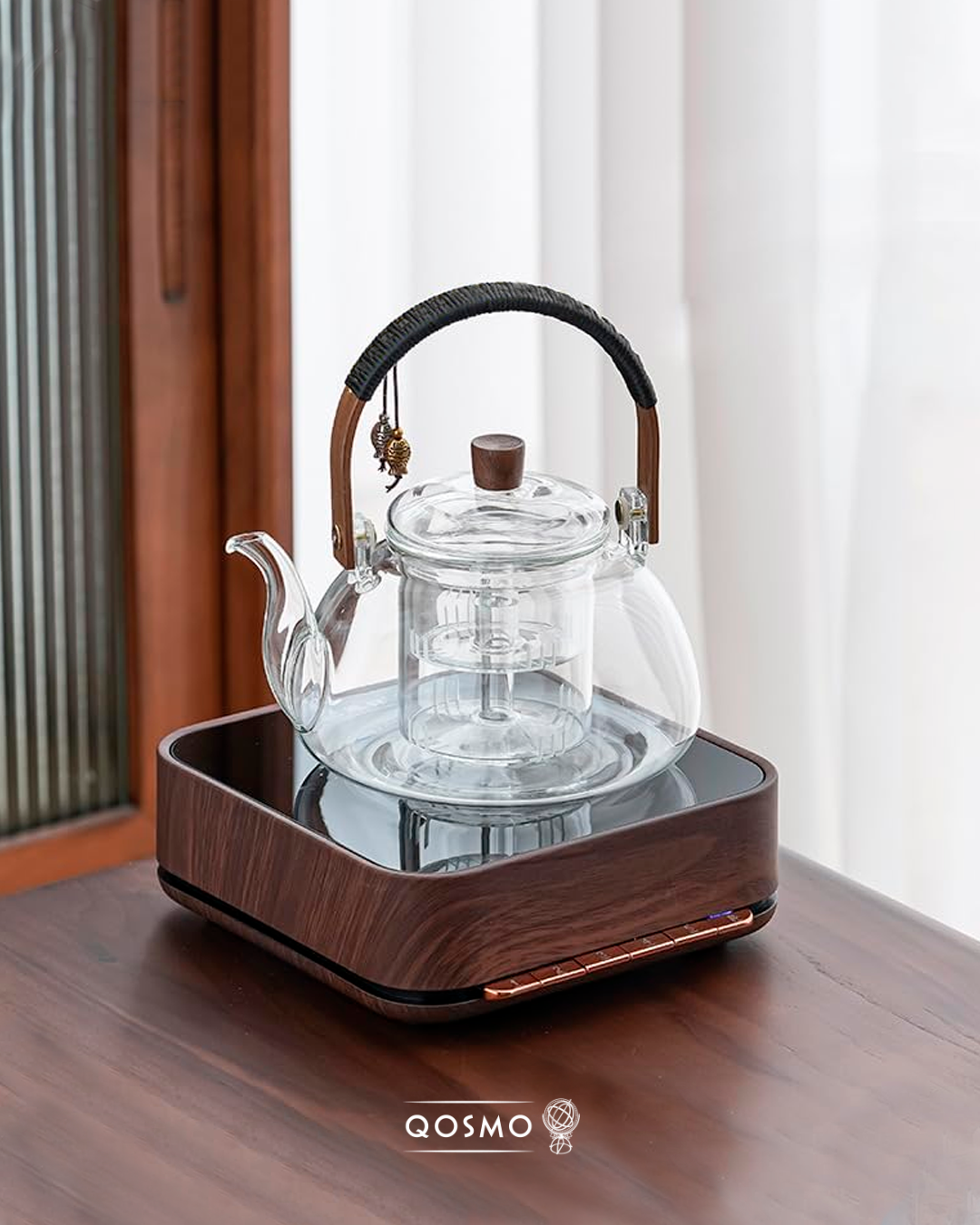 ZEN ROP 1 Lt. - Tetera con Filtro Infusor. Vidrio Borosilicato. Apto para hornilla. -