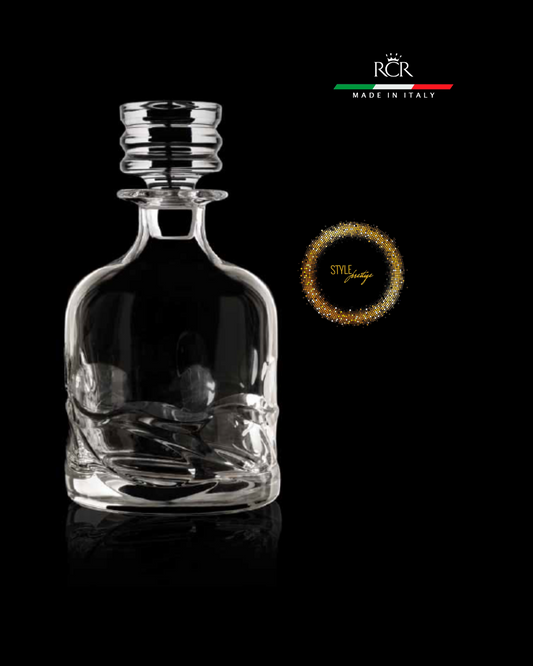 Whiskera de cristal tallado a mano. Cristalería Italiana.